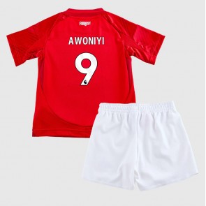 Nottingham Forest Taiwo Awoniyi #9 Hemmakläder Barn 2024-25 Kortärmad (+ Korta byxor)